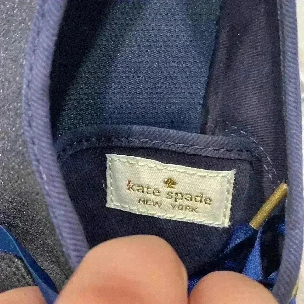Keds X Kate Spade New York Navy Blue Glitter Sneakers Size 5